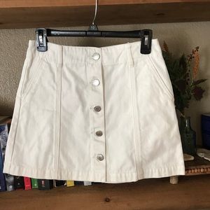 White Mini Skirt